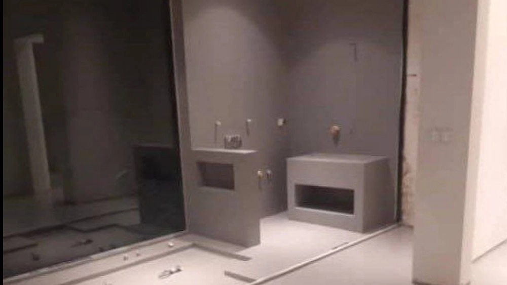 قبل و بعد اجرای میکروسمنت در پروژه ی اجرا شده در تهران دشت